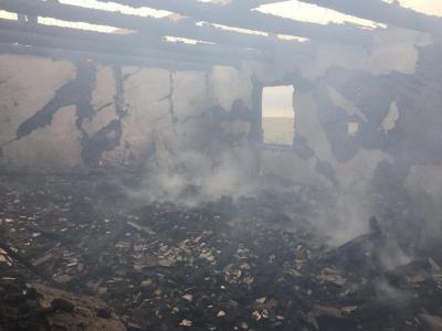 В Саратовской области в хуторе произошел крупный пожар