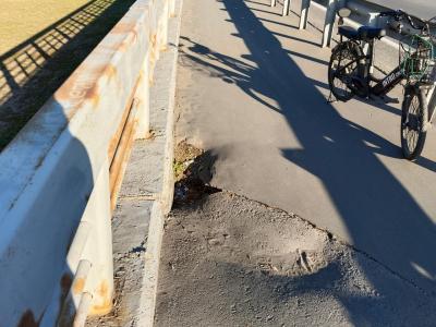 Мост Победы в Балаково стал проваливаться