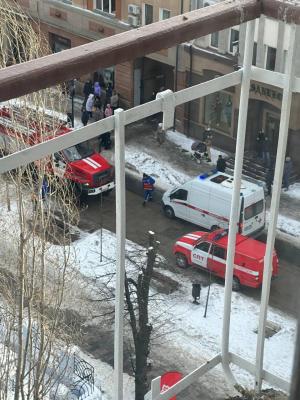 На Волжской горел высотный дом