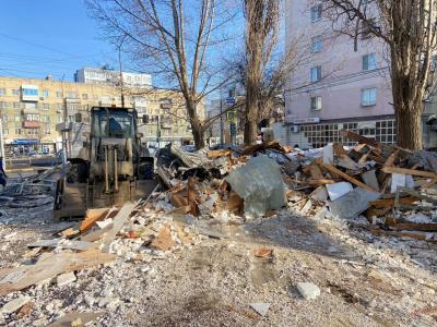 В Ленинском районе снесли 14 торговых ларьков