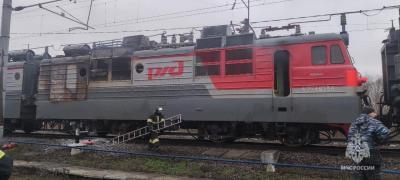 В Саратовской области горел поезд