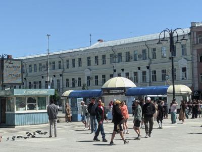 Около цирка в Саратове снимают сериал 