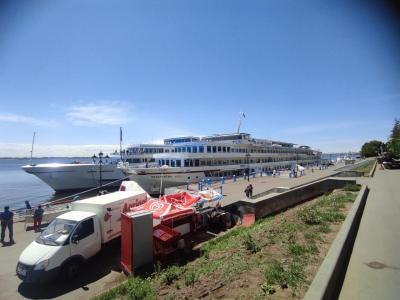 В Саратове пришвартовались теплоходы 