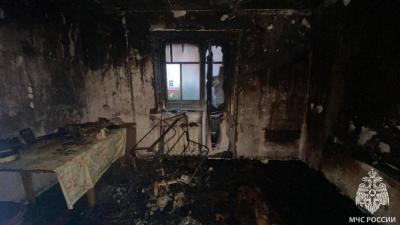 На пожаре в Саратове погиб 50-летний мужчина