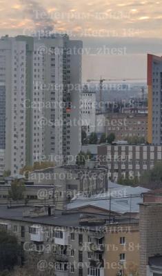 В центре Саратова горит высотка