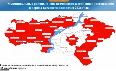 В Саратовской области в зоне весеннего паводка 102 населенных пункта
