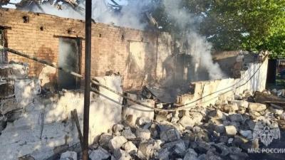В Дергачевском районе на пожаре погибла 78-летняя женщина