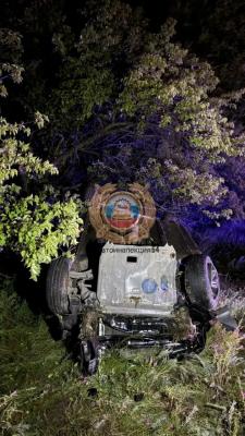 Около Синеньких водитель погиб в опрокинувшейся машине