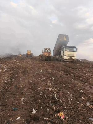 Тлеющую свалку в Энгельсе тушили всю ночь