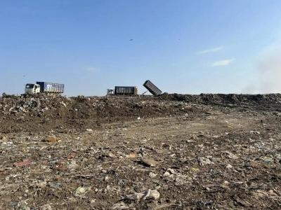 Пожар на полигоне в Энгельсе. Площадь тушения уменьшилась на 50%