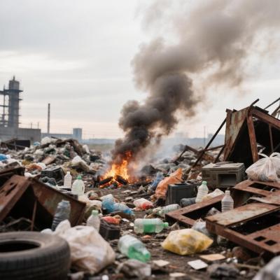 Тление свалки в Елшанке: жителям Саратова рекомендуют закрыть окна