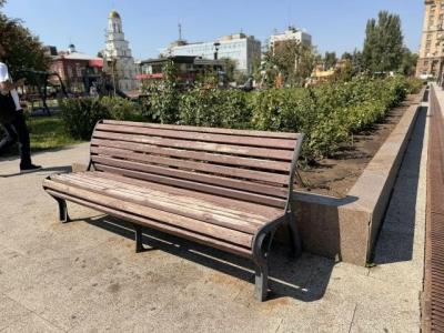 Мэр Саратова поручил покрасить лавочки на проспекте Столыпина и усиленно поливать цветы