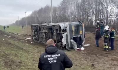 Автобус с 23 детьми перевернулся на трассе в Петровском районе: ИП выслушал приговор