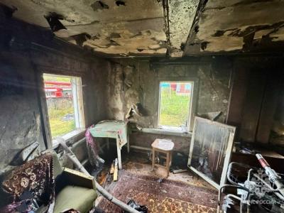 В Ртищевском районе на пожаре погиб 65-летний мужчина