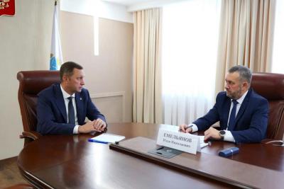 Губернатор Роман Бусаргин встретился с новым министром экономики Ильей Емельяновым
