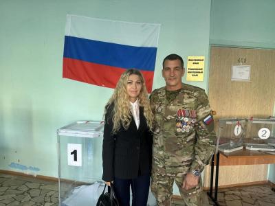 Участник СВО из Балаково одним из первых пришел на выборы