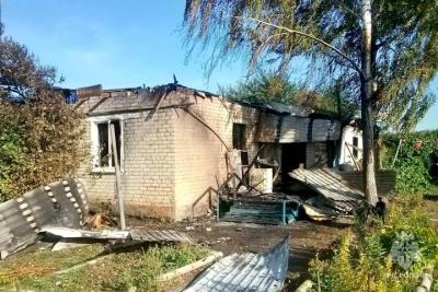 В Марксовском районе при пожаре в доме погиб мужчина