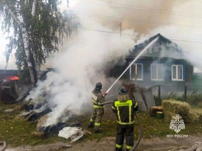 В Петровске сгорел частный дом