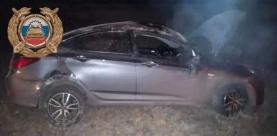 В Краснокутском районе госпитализировали перевернувшуюся на иномарке девушку