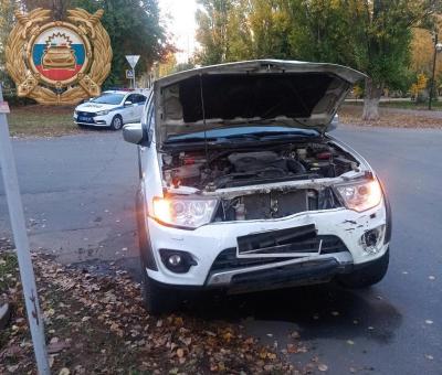 В Балаково после удара с Mitsubishi перевернулся Haval