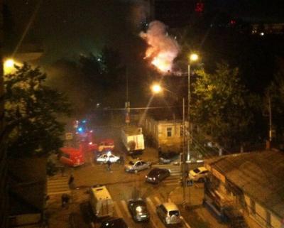 Сгорел двухэтажный дом на улице Первомайской