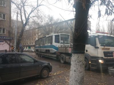 В Саратов привезли партию московских трамваев