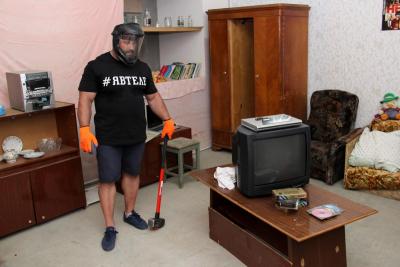 Силач Вячеслав Максюта снял стресс необычным способом