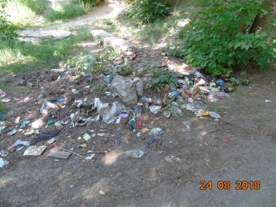 Школа в Заводском районе встречает учащихся мусором Школа в Заводском районе встречает учащихся мусором