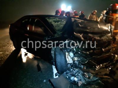 В ДТП в Саратовском районе пострадали два человека