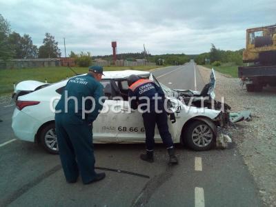 В ДТП в Аткарском районе пострадали два человека